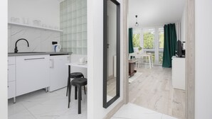 Apartment, 2 Bedrooms, Kitchen | Living area - Bright Apartment Warsaw Wola by Renters (Warsaw)