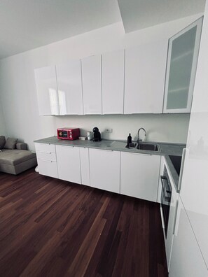 奢華公寓, 2 間臥室, 2 間浴室 | 私人廚房 | 大型冰箱、爐台、鍋具/餐盤/廚房用品、冷凍庫