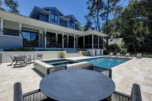 A heated pool