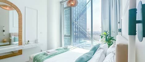 华丽公寓, 私人浴室, 城市景观 | 1 多间卧室、迷你吧、特色装修、特色家居