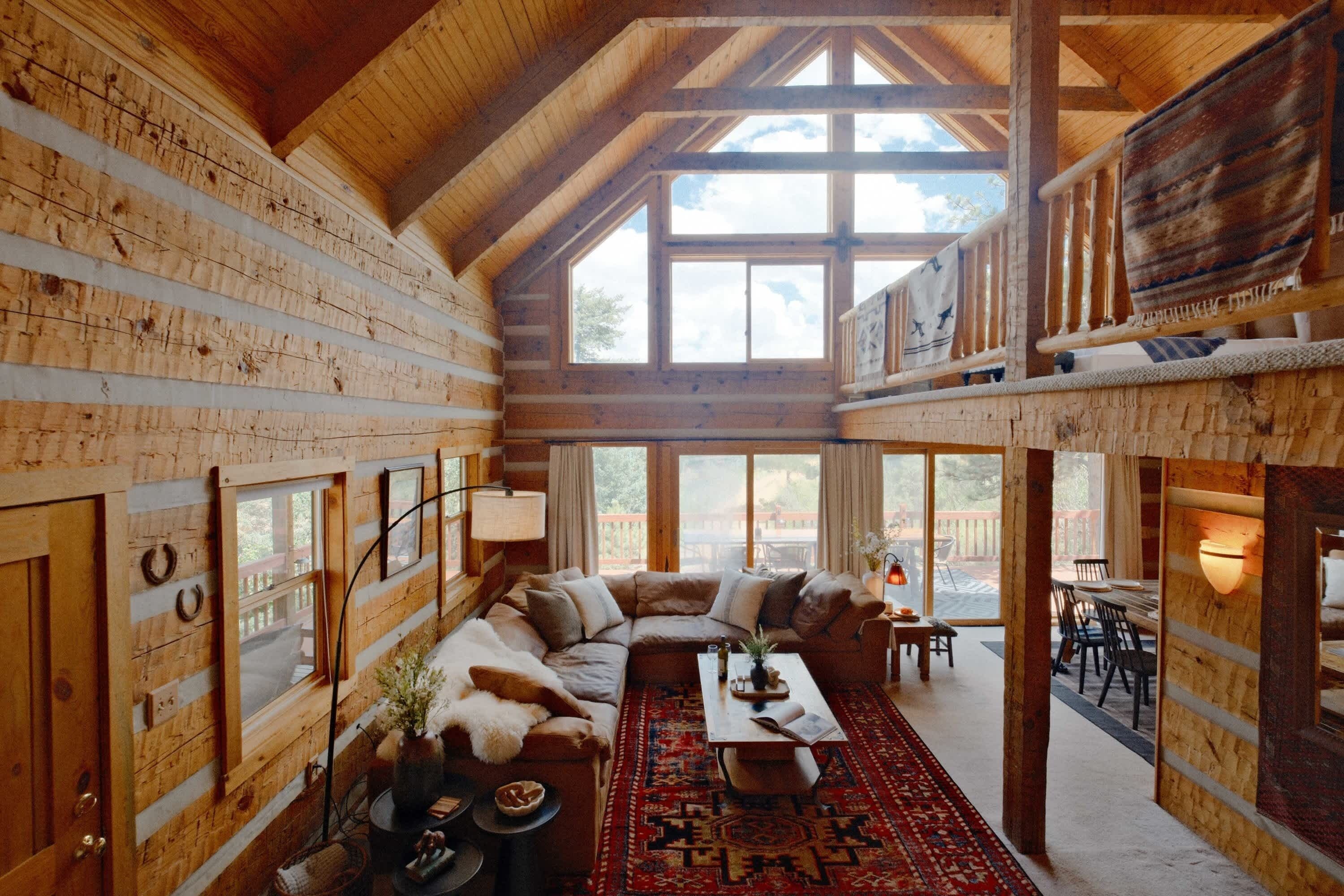 TV, fireplace, books, offices