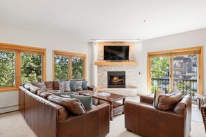 TV, fireplace - Location! Walk To Town. Hike or Ski in/Out! (Breckenridge)
