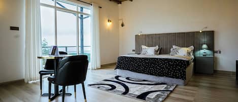 Deluxe Double Room, Balcony, Mountain View | Blackout curtains, soundproofing, iron/ironing board, free WiFi