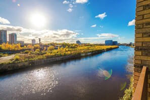Apartment, 2 Bedrooms, Balcony, River View | Balcony view - Hilltop Serviced Apartments - Salford (Salford)
