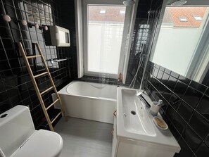 Hair dryer, toilet paper