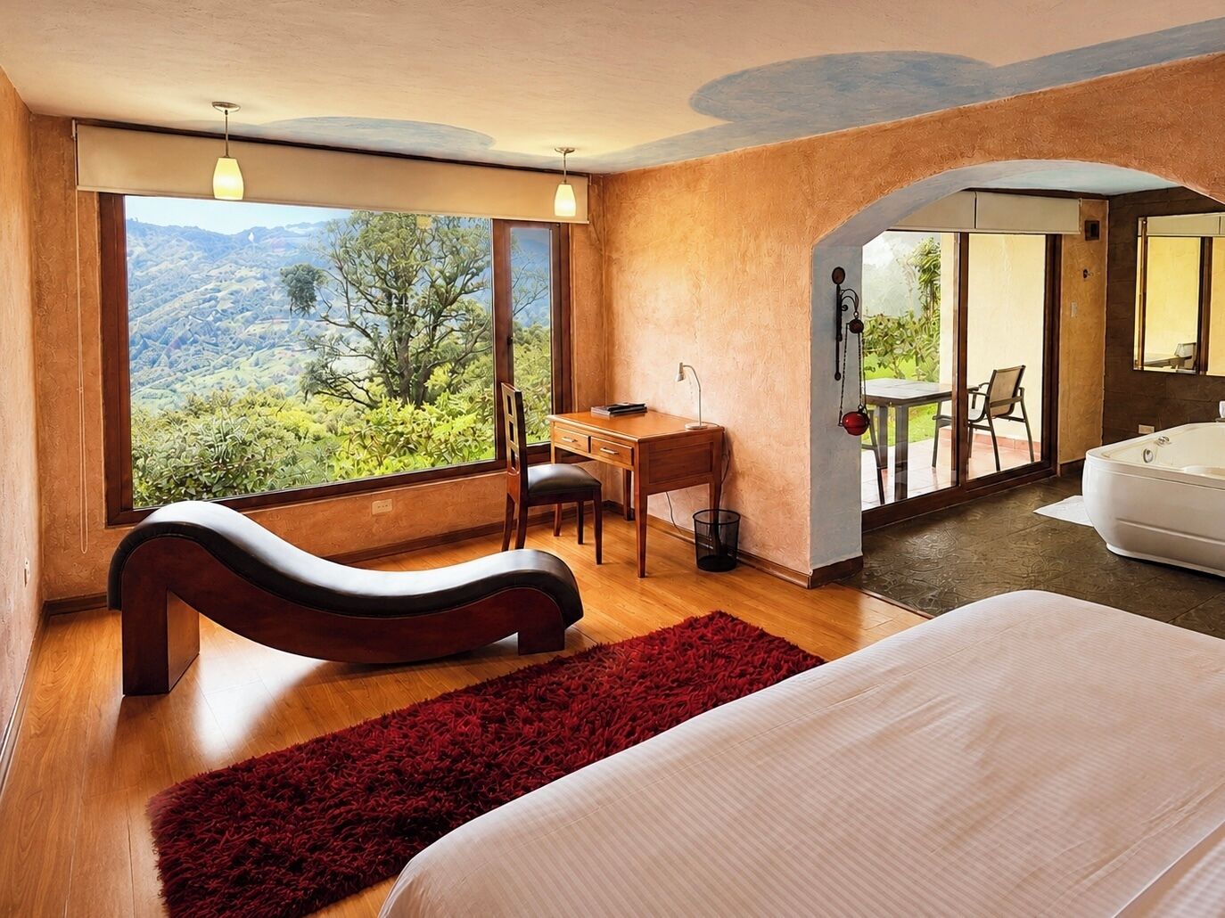 Standard Studio Suite, Hot Tub, Mountain View | Premium bedding, down comforters, pillowtop beds, in-room safe