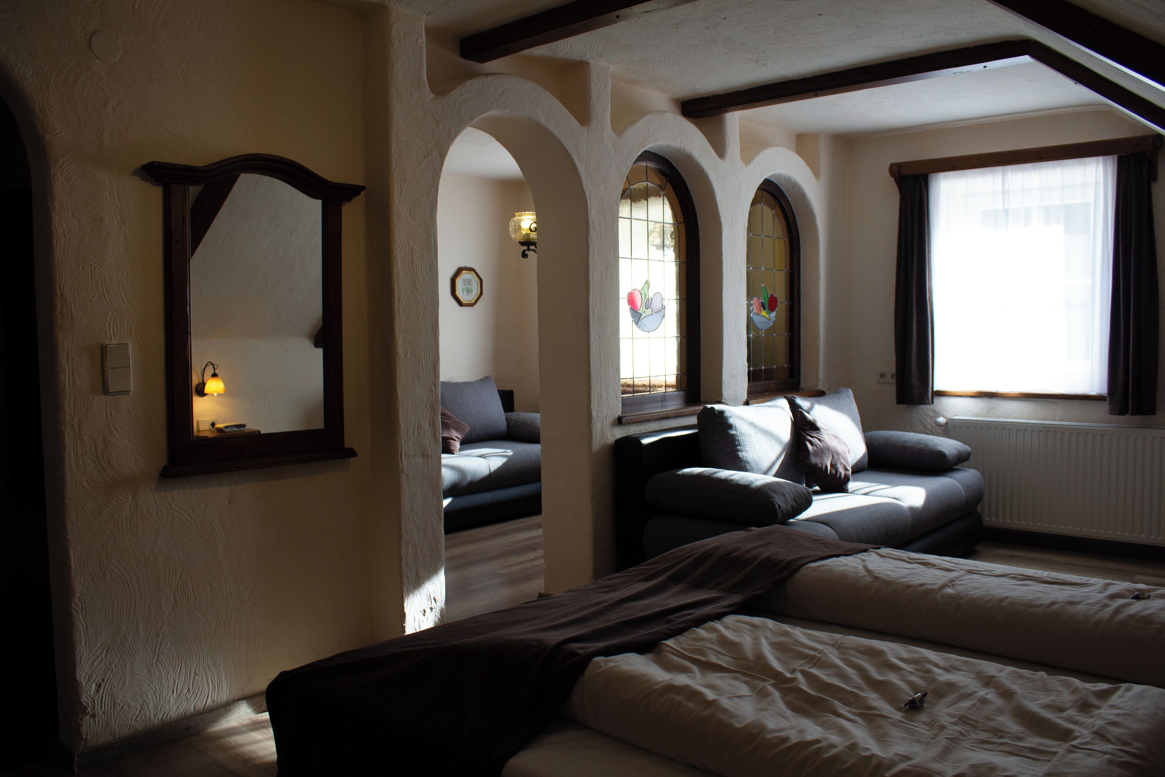 Comfort Quadruple Room, Mountain View | Free cots/infant beds, free WiFi, bed sheets