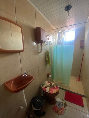 Shower, toilet paper