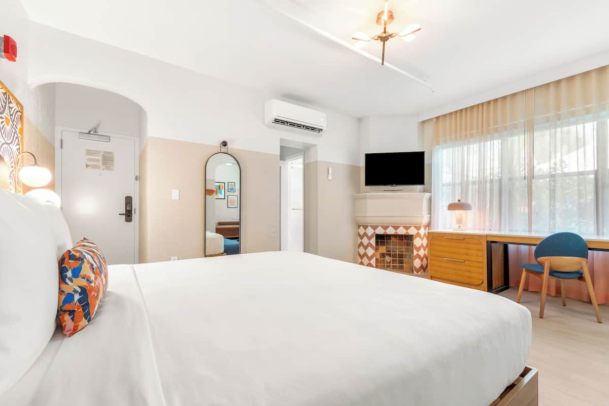 Individually decorated, laptop workspace, blackout curtains, free WiFi