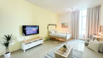 1 chambre, fer et planche Ă repasser, Wi-Fi, draps fournis