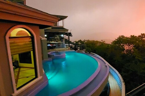 Seaside Mansion with Majestic Ocean Views and patio overlooking infinity pool