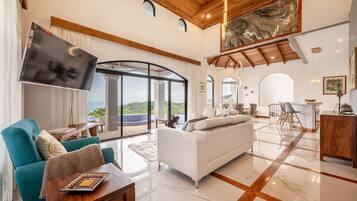 TV, DVD player, foosball