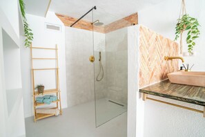 Shower, hair dryer