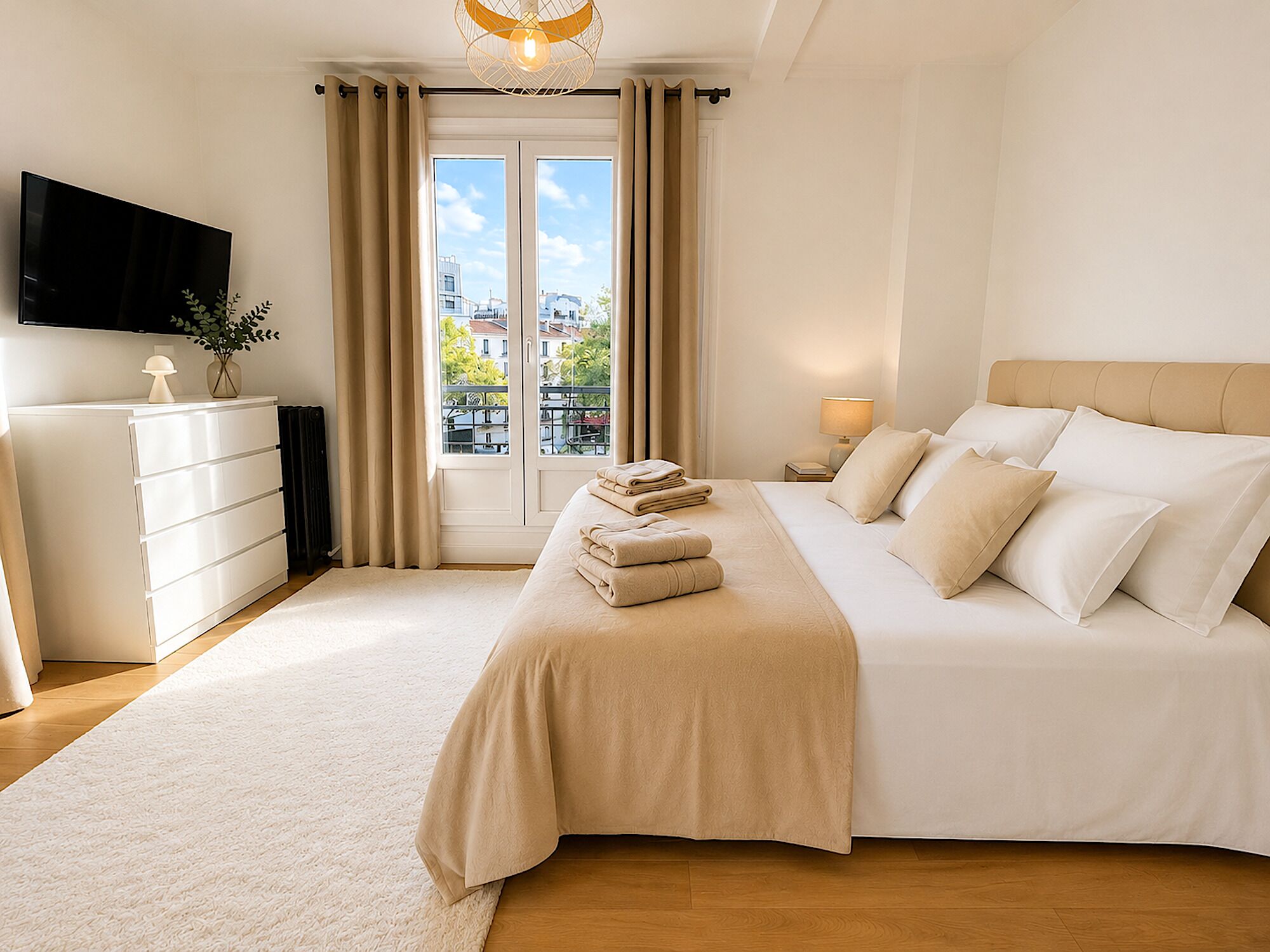 1 bedroom, iron/ironing board, free WiFi, bed sheets