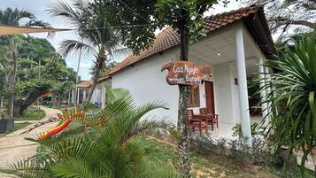 A szálláshely homlokzata