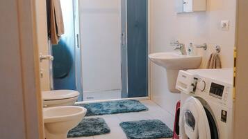 Hårtørrer, bidet, håndklæder, Sæbe