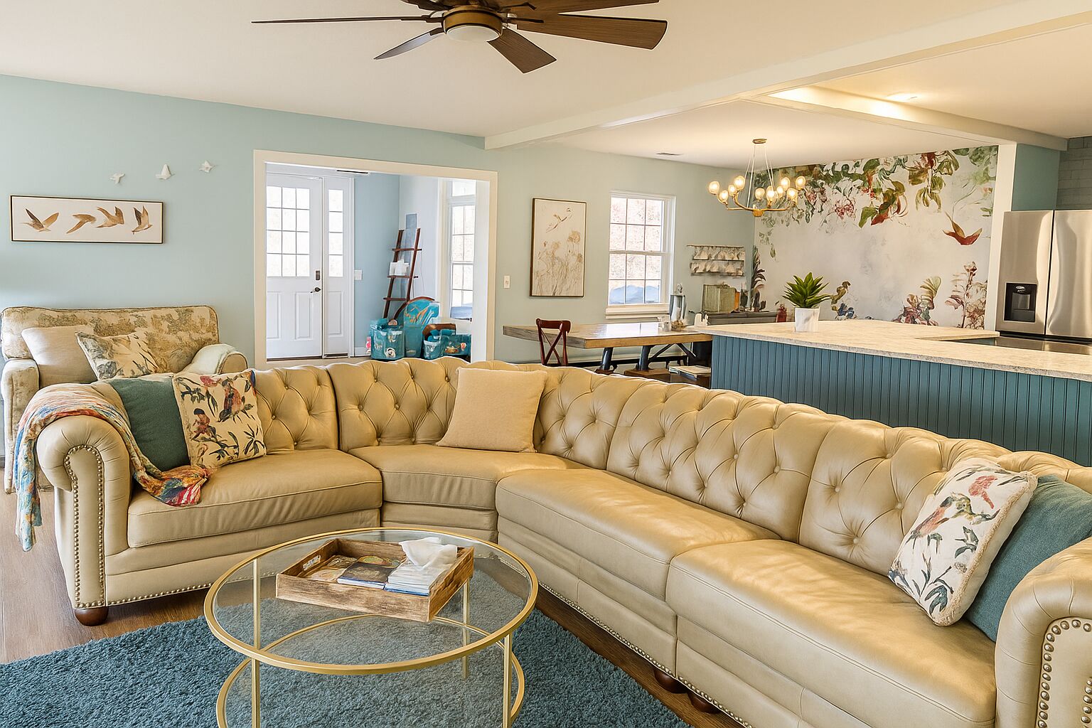 TV connectée, cheminée, baby-foot, table de tennis de table