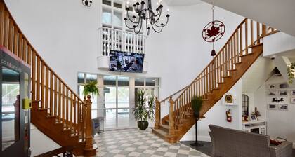 Cozy king bed Suite/pullout couch. Pool on grounds