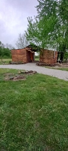 Bunkhouse with AC at B Berry Farms & Co in Elkland, Mo