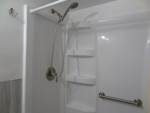 Shower, hair dryer, towels - 1 mile Mayo 2 step entry Encourage Covered ByFaith (Rochester)