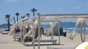 Praia particular, serviço de traslado de/para a praia grátis