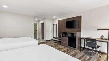 Standard Room, 2 Queen Beds, Non Smoking | Iron/ironing board, free WiFi, bed sheets