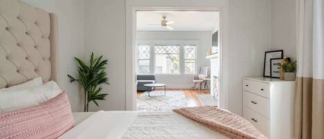 1 bedroom, iron/ironing board, travel crib, WiFi