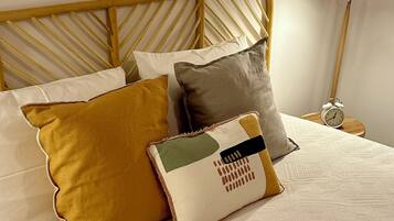 1 bedroom, desk, laptop workspace, blackout curtains