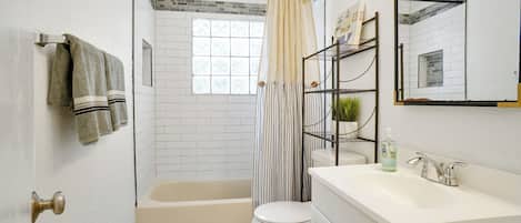 Towels, soap, toilet paper