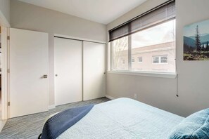 2 bedrooms, iron/ironing board, travel crib, WiFi
