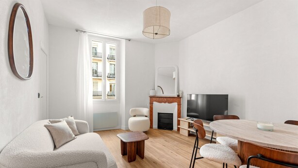 Living area - Renovated Apartment Min. from Beach/Palais (Cannes)