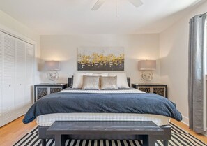 4 habitaciones, cuna de viaje, wifi gratis y ropa de cama