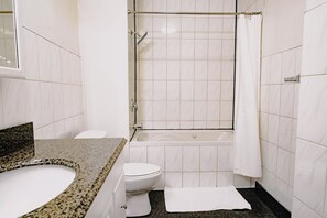 Hair dryer, towels