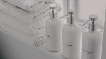 Hair dryer, towels