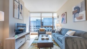 Luxus apartman, konyha | Nappalirész | Okostévé és streamszolgáltatások