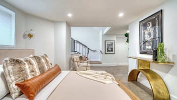 2 bedrooms, iron/ironing board, travel crib, WiFi