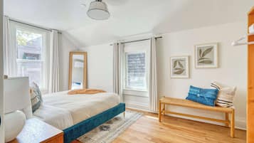 2 bedrooms, iron/ironing board, travel crib, WiFi