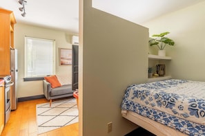1 bedroom, iron/ironing board, travel crib, WiFi