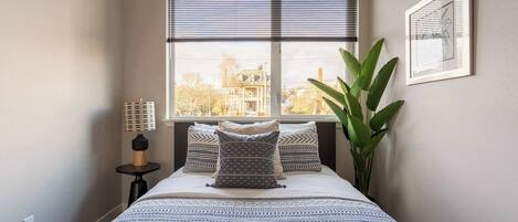 1 bedroom, iron/ironing board, travel crib, WiFi