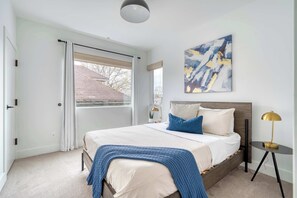 4 bedrooms, iron/ironing board, travel cot, WiFi