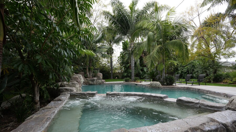 Incredible Estate 5 Bedrooms 3 Bathroom W/resort Style Rock Pool & Jacuzzi