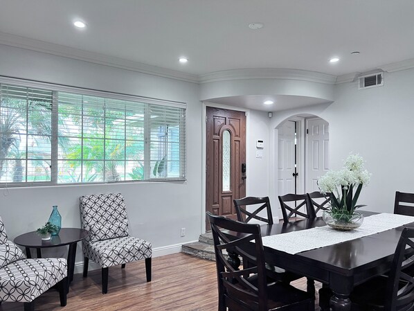 House, Multiple Beds, Pool Access, Pool View (Destination #15) | Dining - Lovely Anaheim Pool Home 1 Mile to Disney (Anaheim)