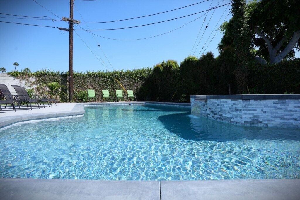 Piscine extérieure, piscine chauffée