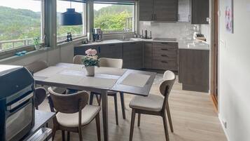 Fridge, oven, stovetop, dishwasher