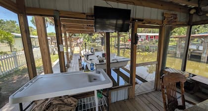 FREE BOAT to use at our Fish Camp, Water Front, Fish from Dock,Worm Farm,Pets OK