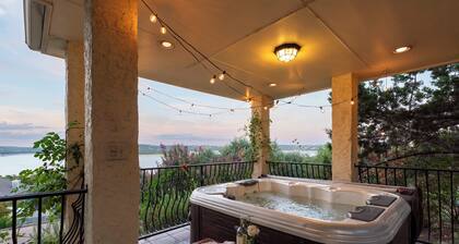 Stunning L. Travis Sunrise Lake House Large 4B w/ Views, Hot tub, theater & Gym