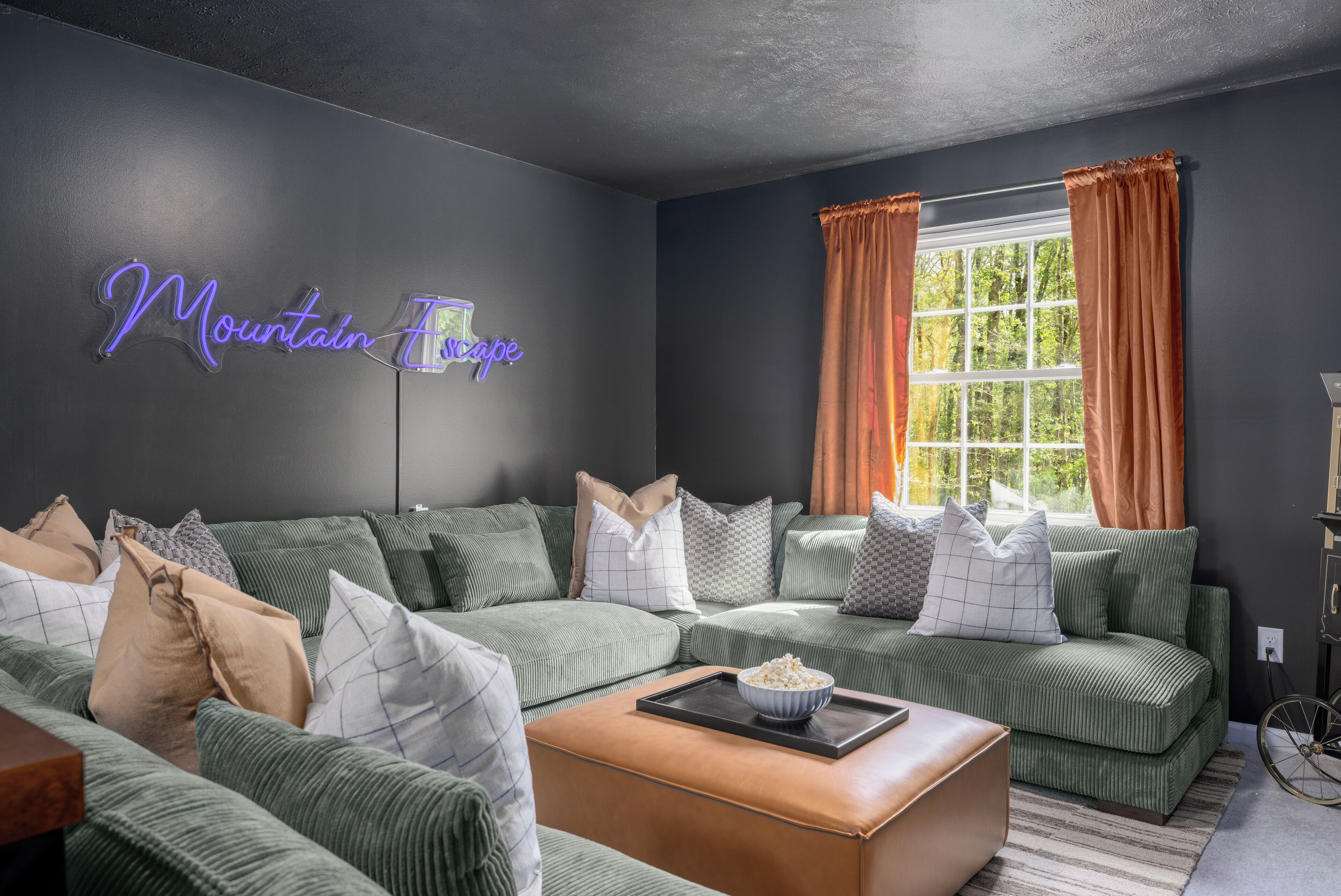 Smart TV, fireplace, video games, offices