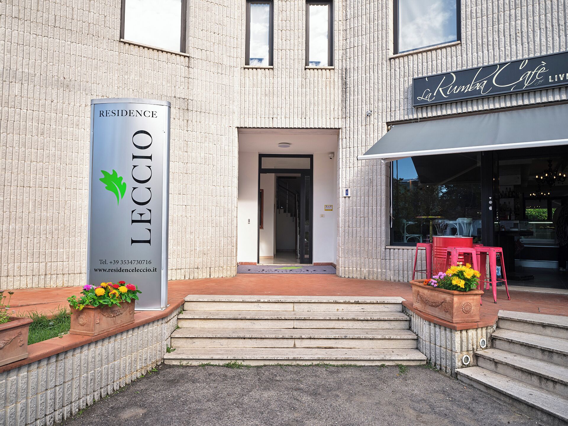 Voorkant van accommodatie