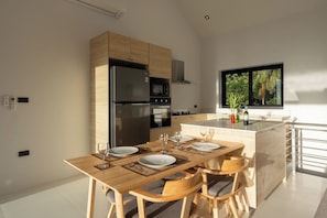 Fridge, microwave, oven, stovetop - "Sunrise Hills" Tranquil 4br pool villa sea view (Maret)