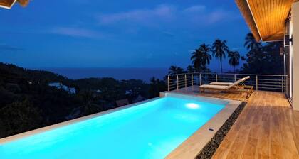 "Sunrise Hills" Tranquil 4br pool villa sea view